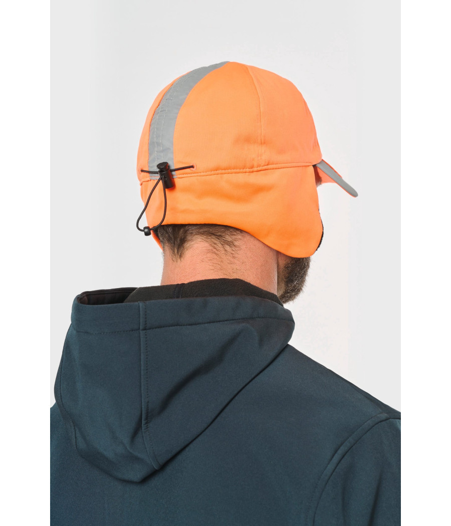 Casquette hiver fluorescente - 6 panneaux