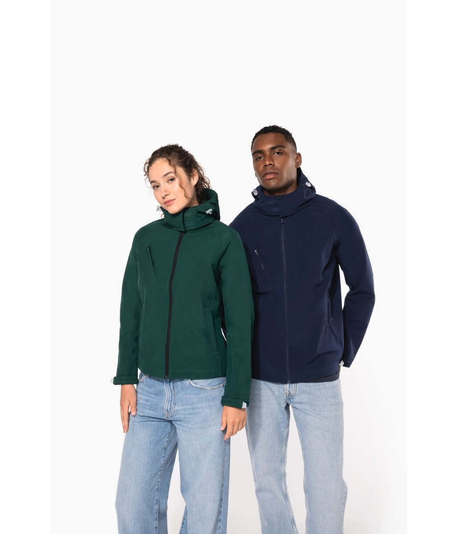 Veste softshell à capuche amovible femme