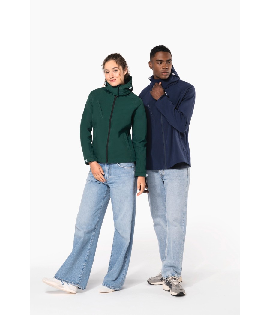 Veste softshell à capuche amovible femme