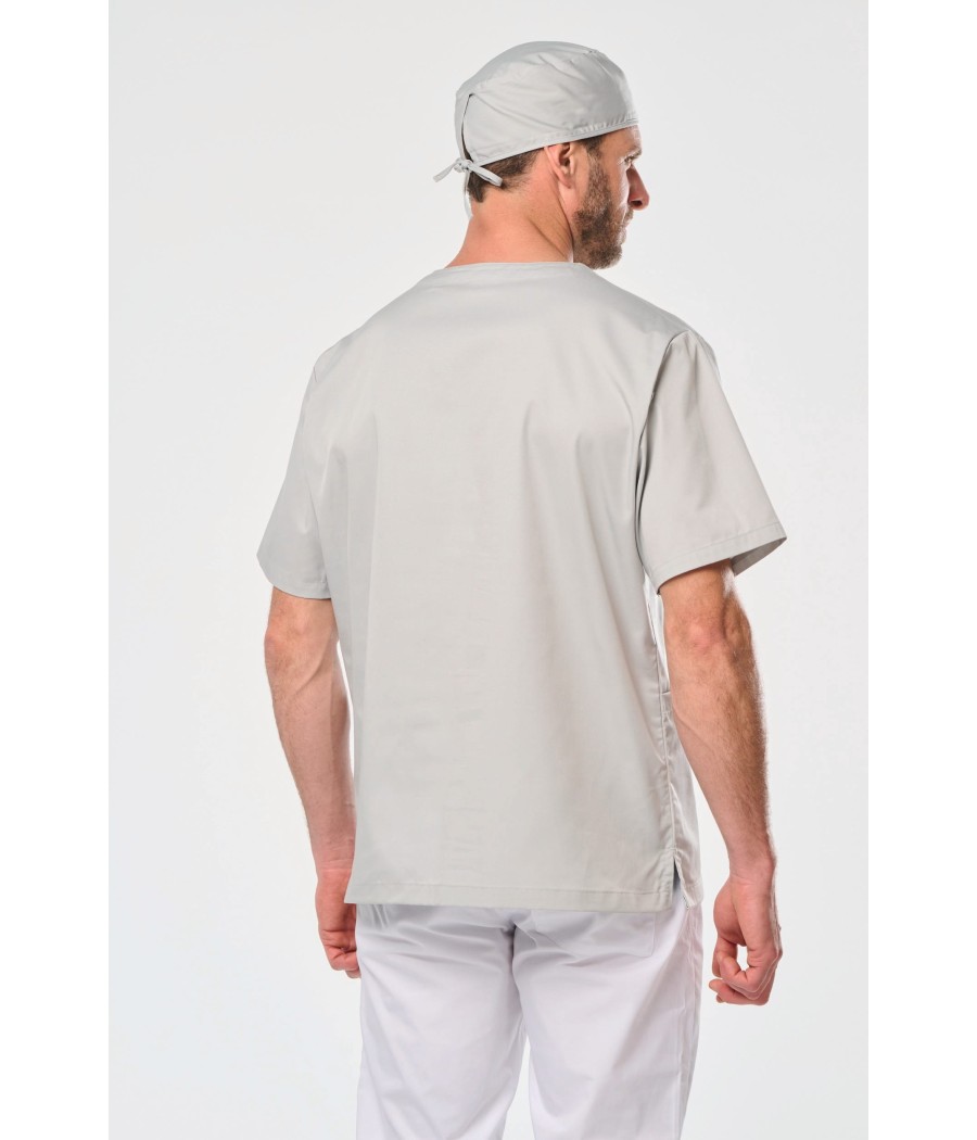 Tunique manches courtes polycoton unisexe