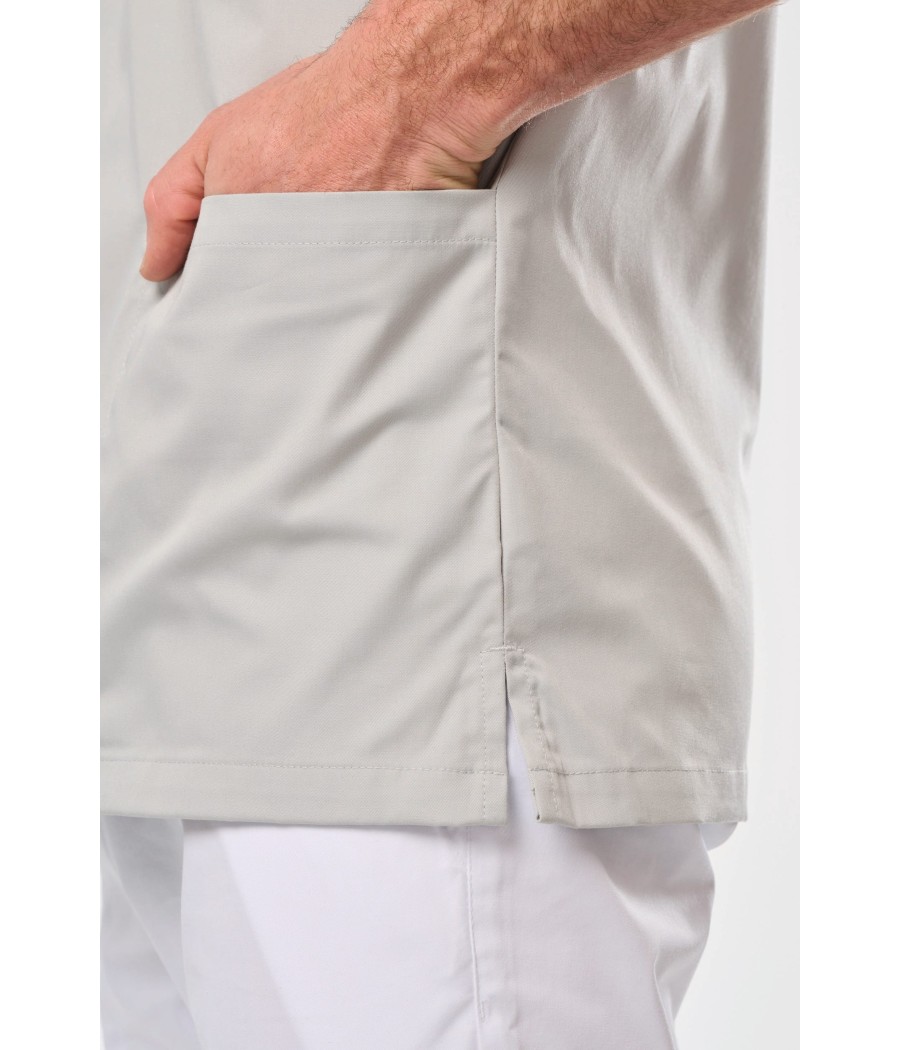 Tunique manches courtes polycoton unisexe