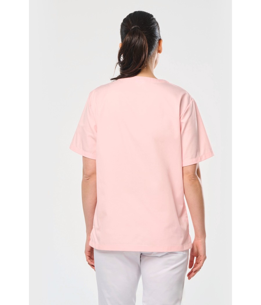 Tunique manches courtes polycoton unisexe