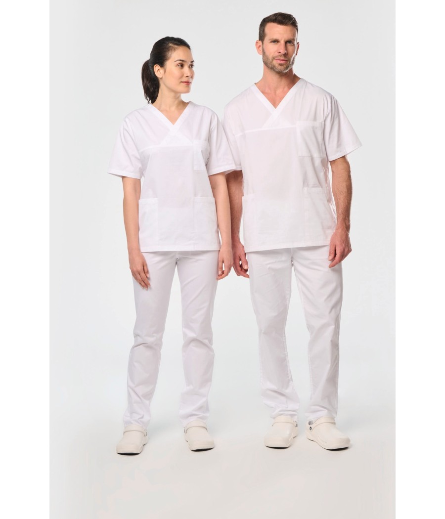 Tunique coton manches courtes unisexe