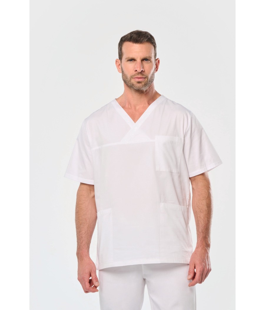 Tunique coton manches courtes unisexe