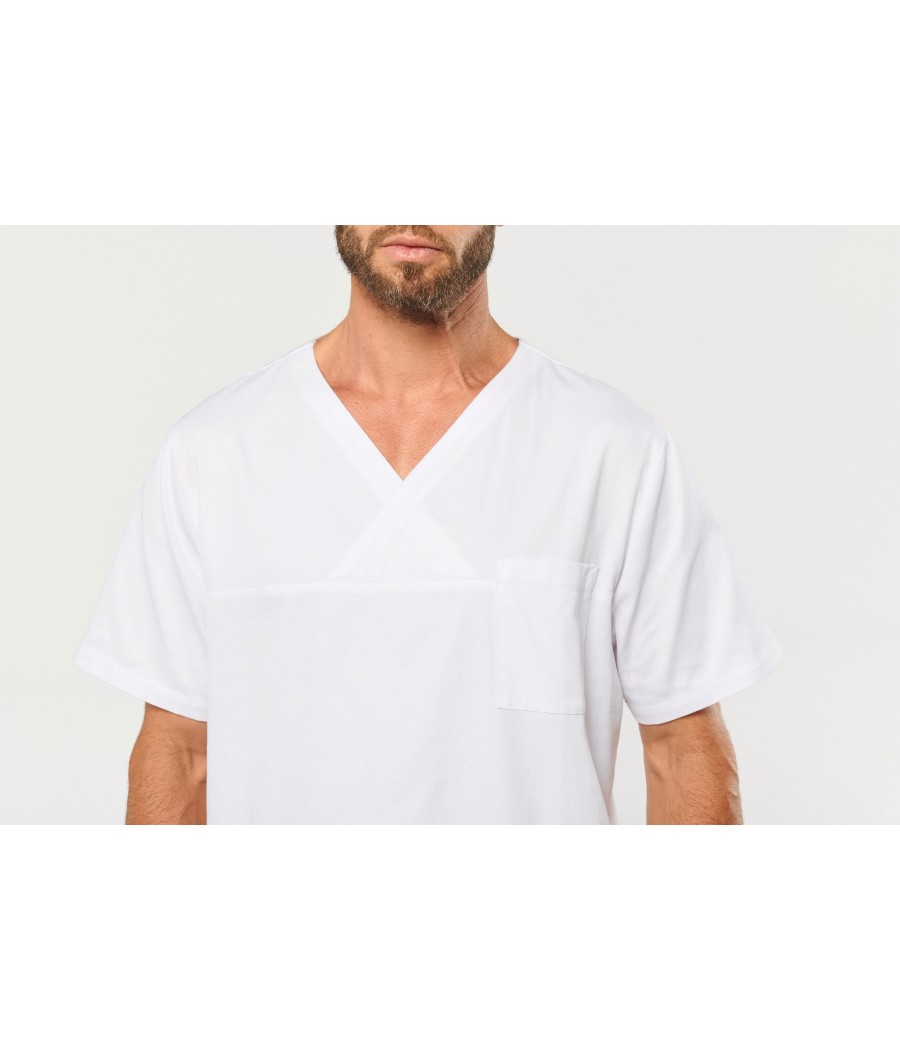 Tunique coton manches courtes unisexe