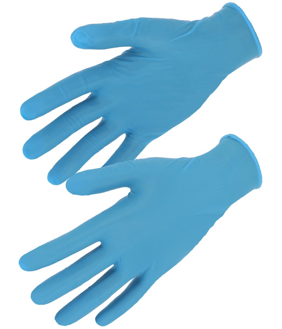 100 GANTS NITRILE BLEU S A XL
