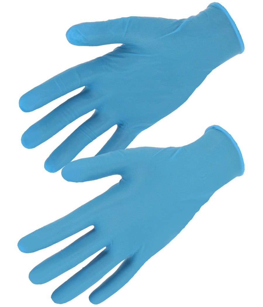 100 GANTS NITRILE BLEU S A XL