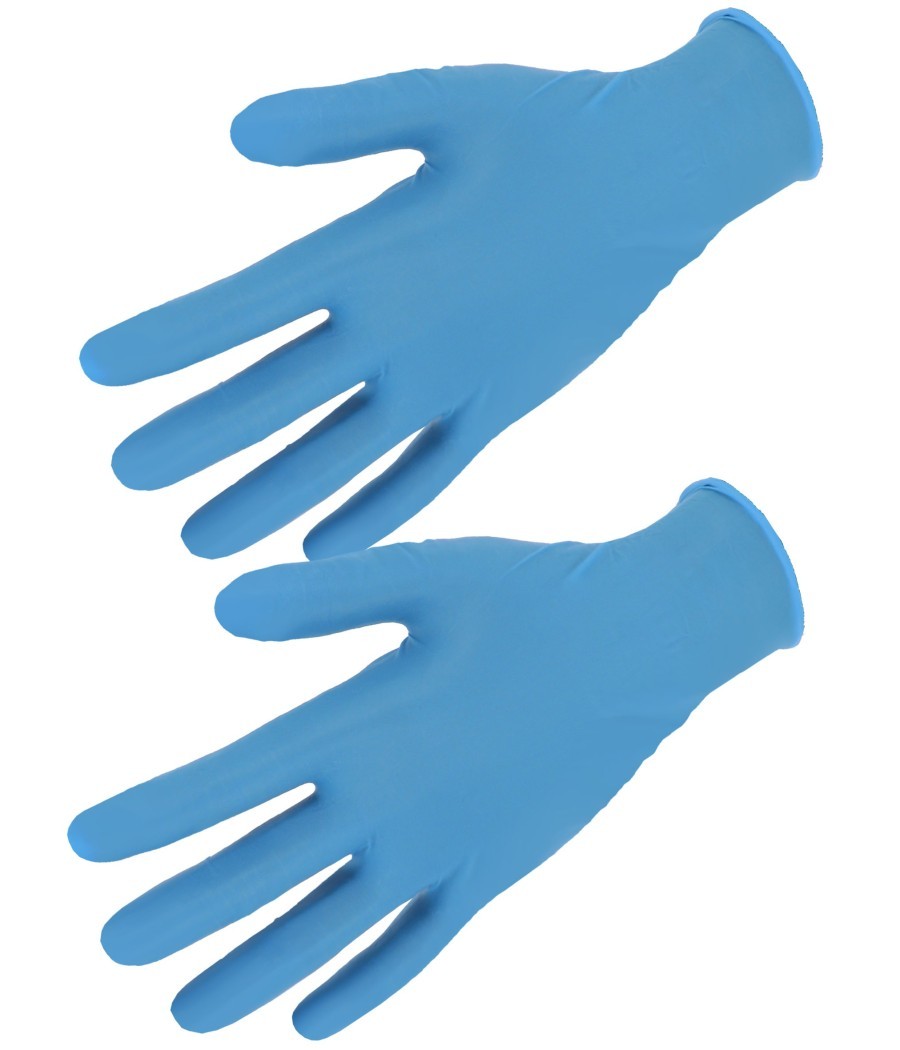 100 GANTS NITRILE BLEU,S A XXL