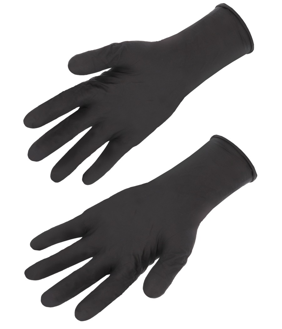 100 GANTS NITRILE NOIR S A XL