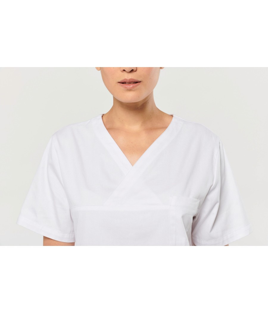 Tunique coton manches courtes unisexe