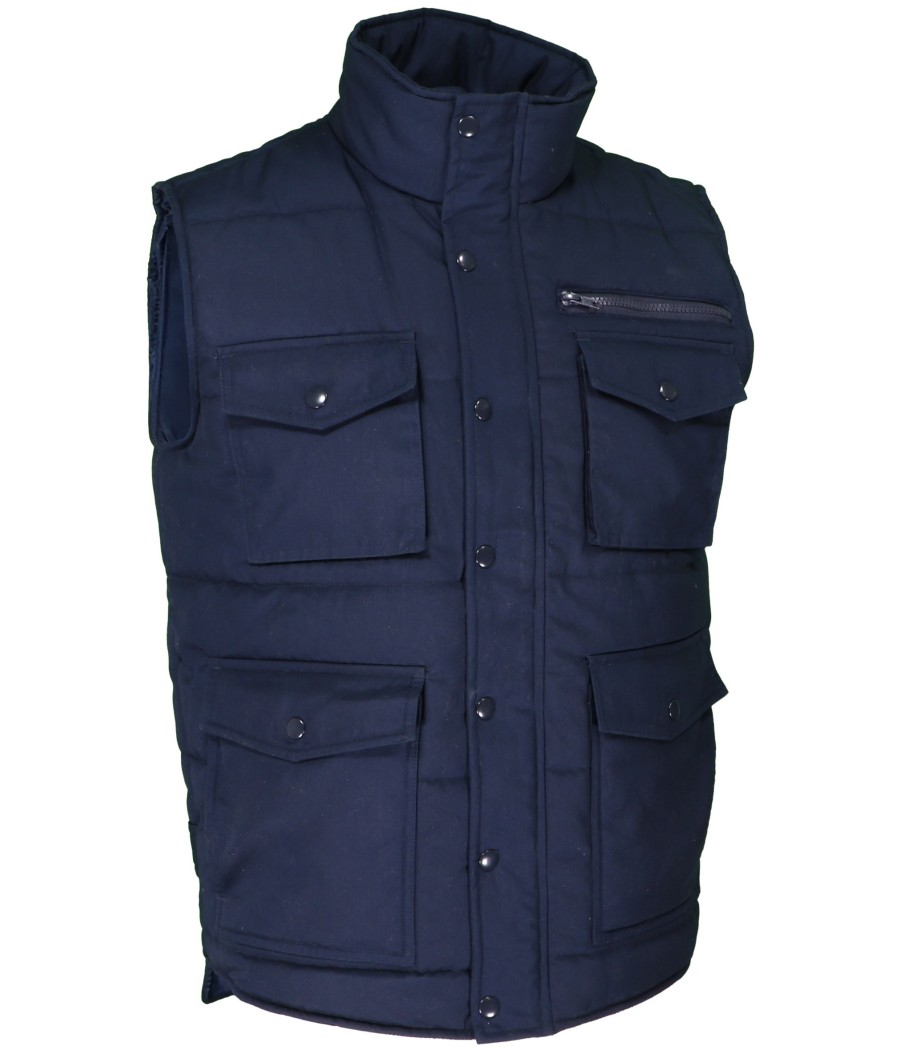GILET MULTIPOCHES MARINE M-4XL