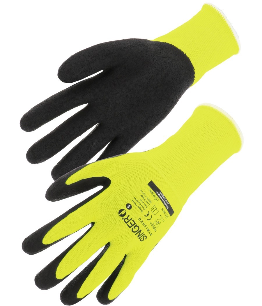LATEX GRIS/NYL JAUNE FLUO 8A10