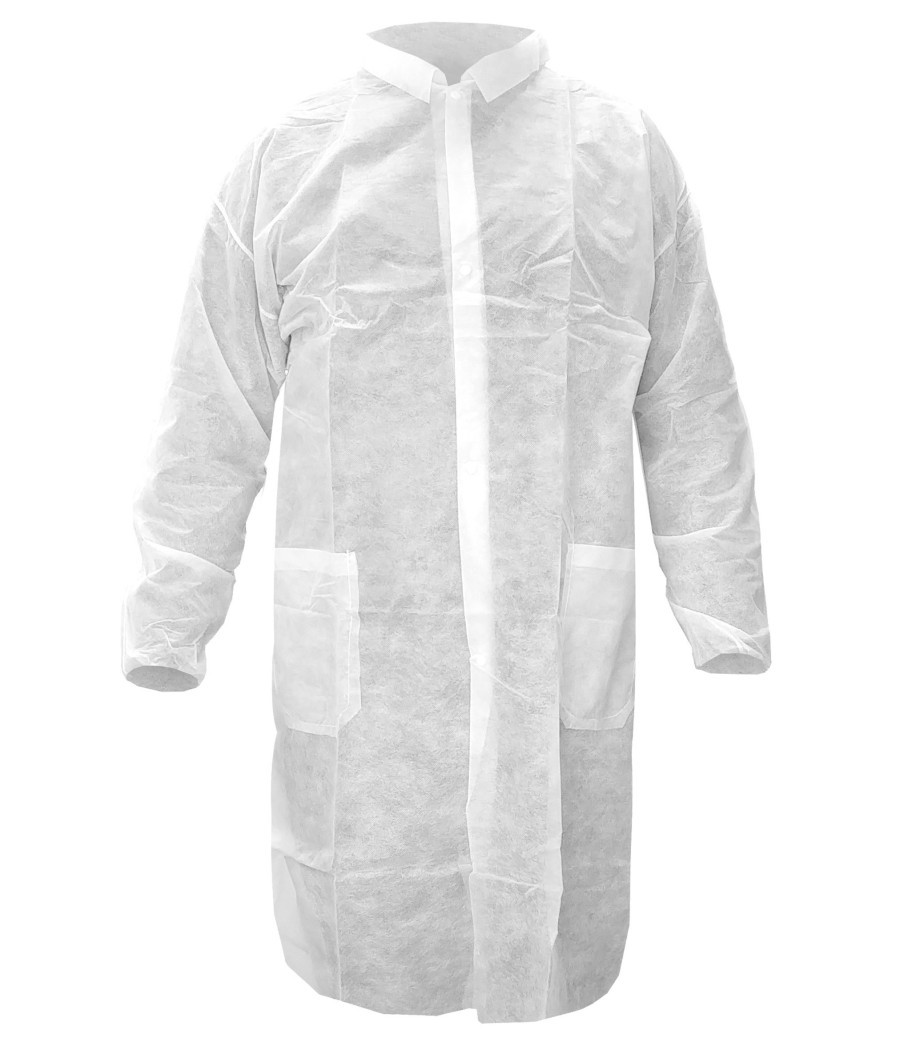 BLOUSE POLYPRO. BLANC, L A XXL