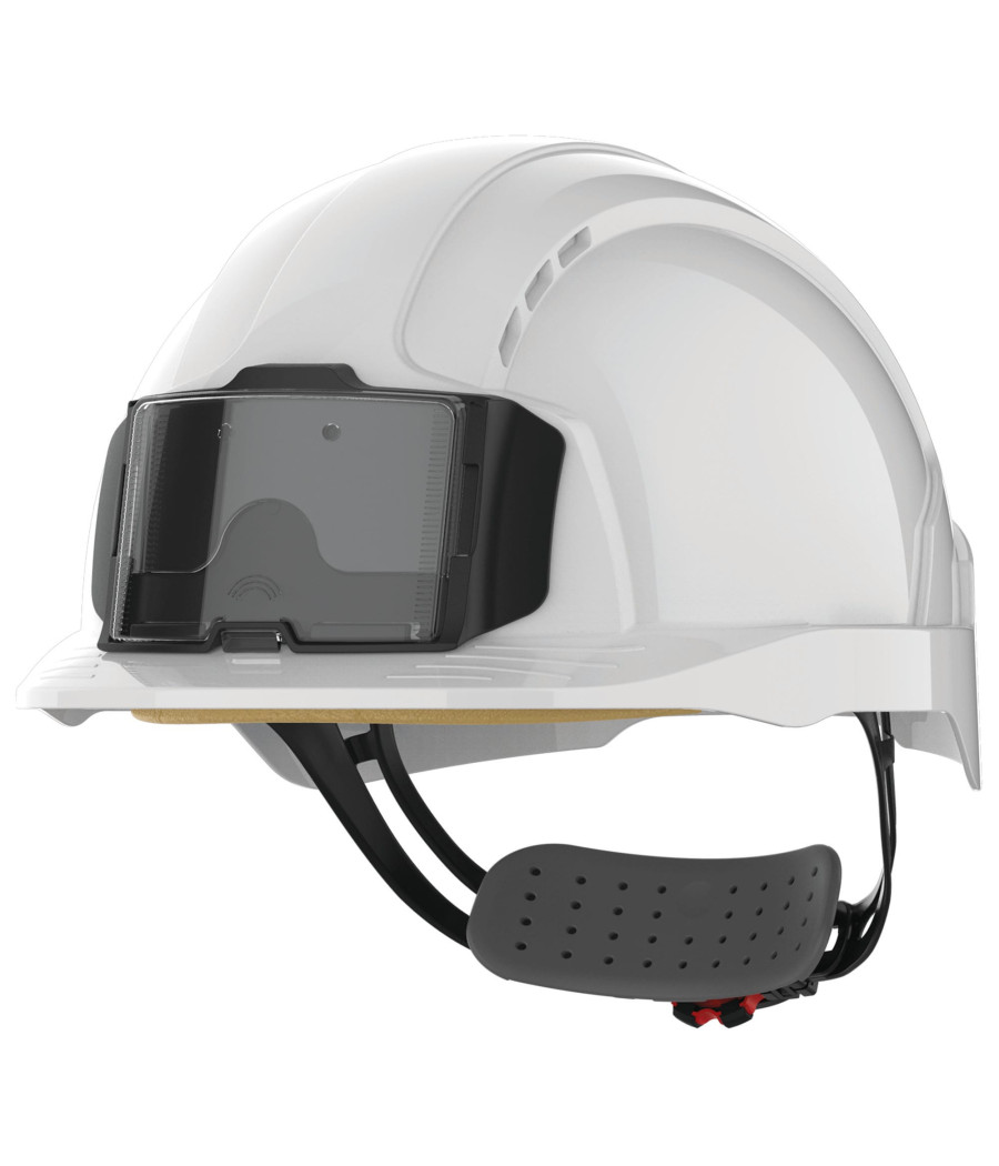 Casque de sécurité EVOLite® avec porte badge, ventilé, serrage crémaillère