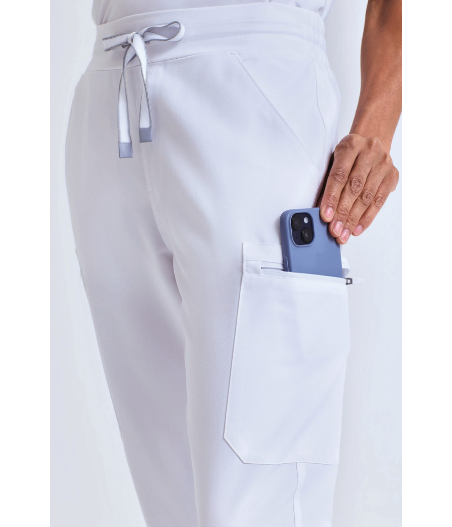 Pantalon cargo stretch femme