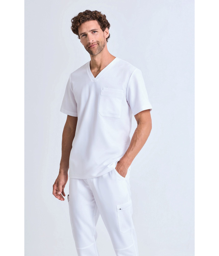 Tunique stretch manches courtes homme