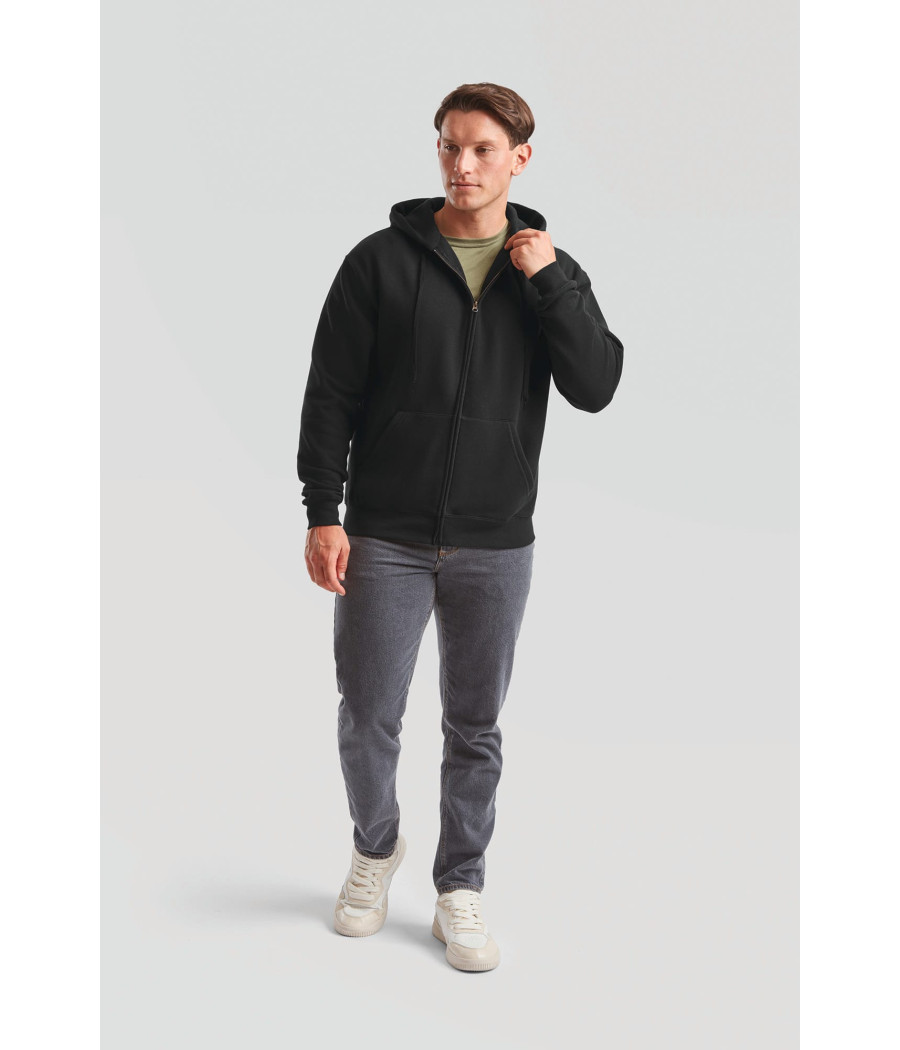 Sweat-shirt homme zippé capuche Premium (62-034-0)
