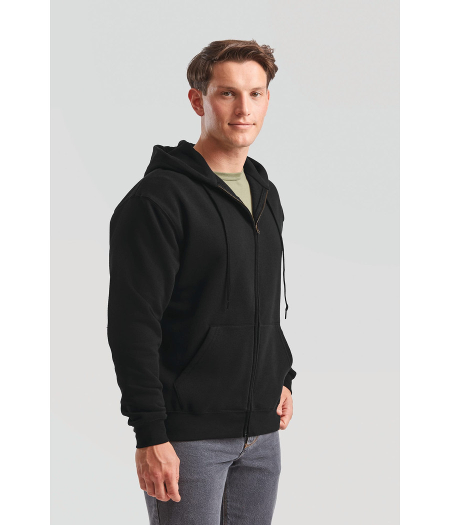 Sweat-shirt homme zippé capuche Premium (62-034-0)