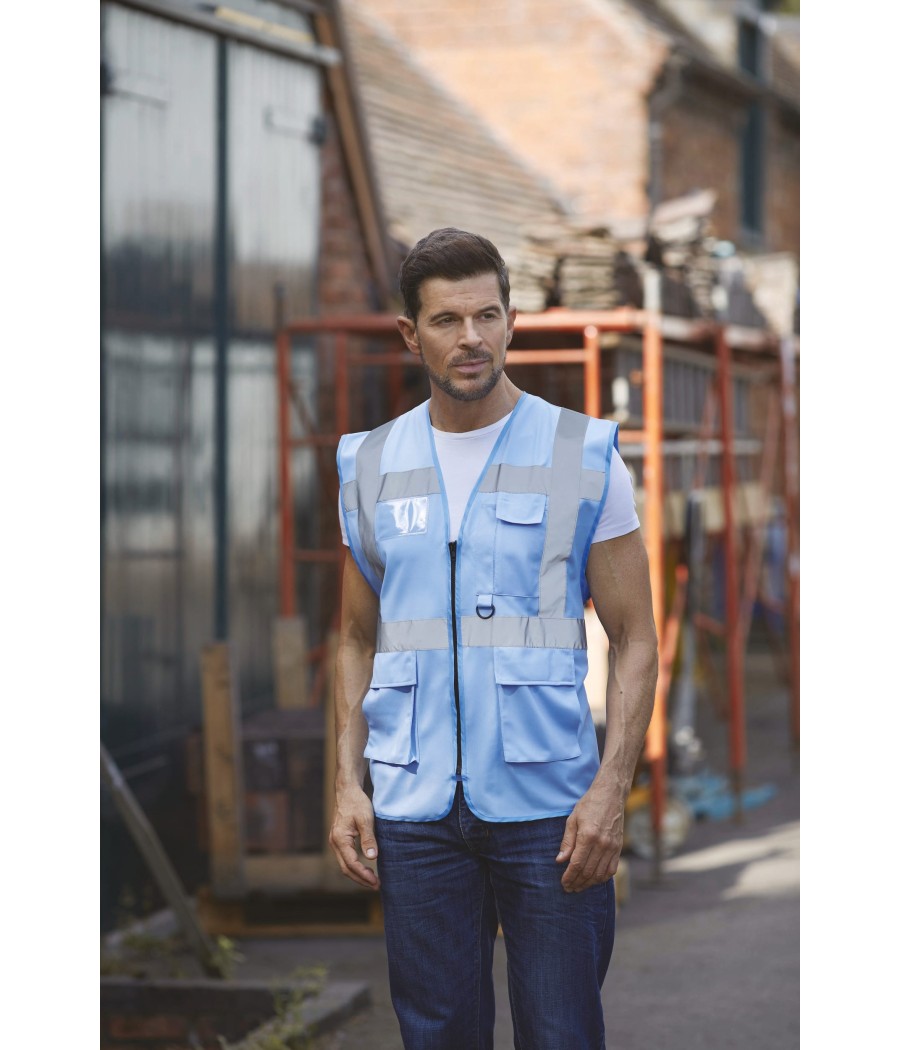 Gilet multifonction haute visibilité