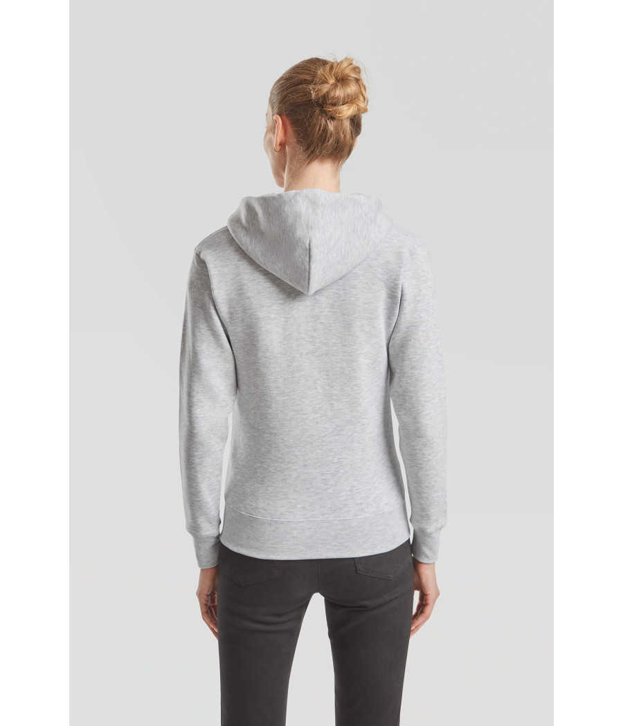 Sweat-shirt femme zippé capuche Premium (62-118-0)