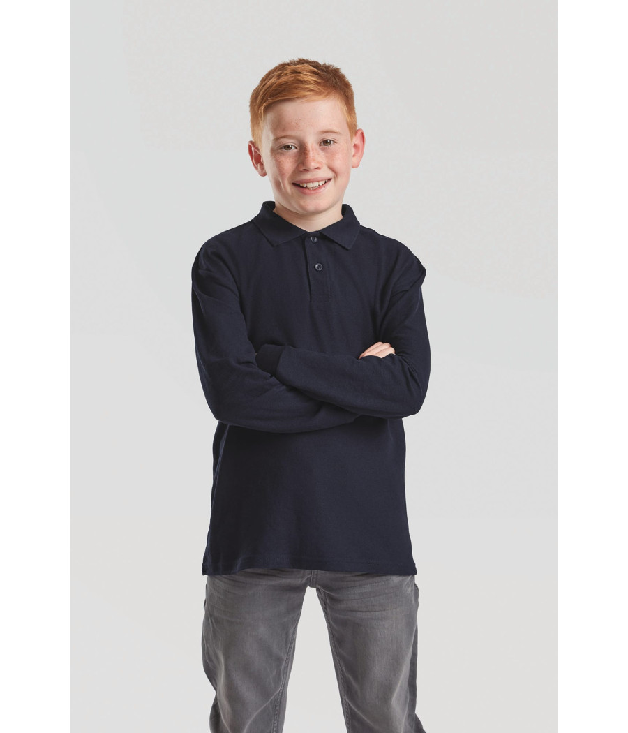 Polo enfant 65/35 manches longues