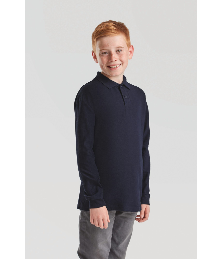 Polo enfant 65/35 manches longues
