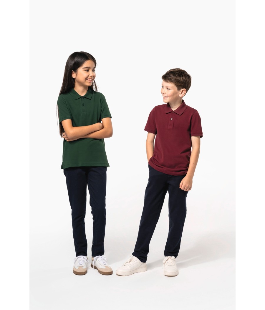 Polo piqué Bio180 enfant