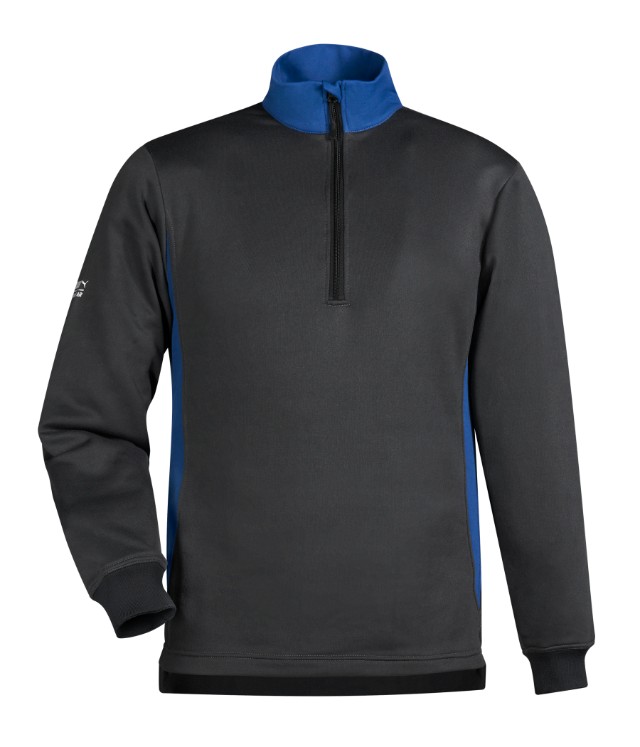 Sweat-shirt col zippé unisexe