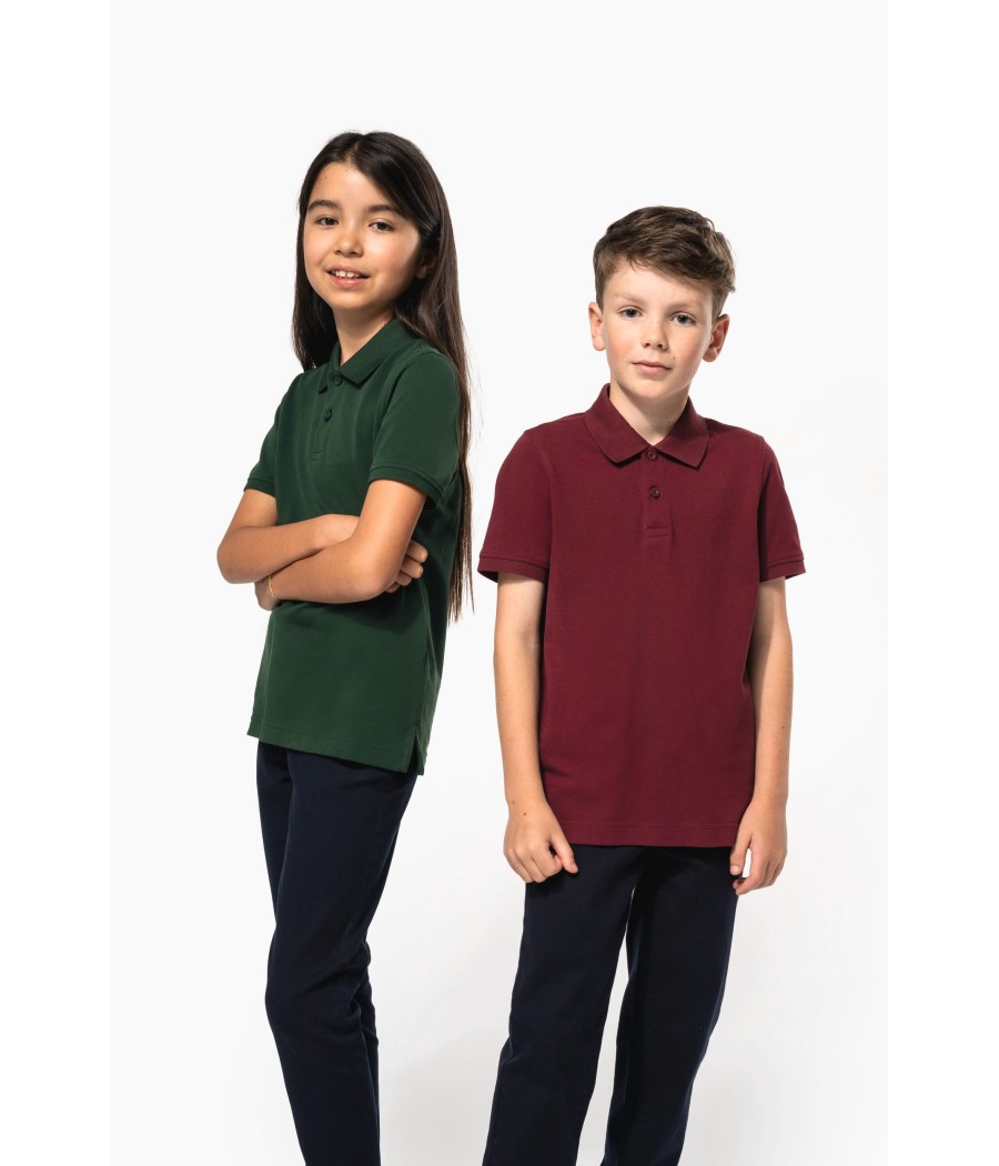 Polo piqué Bio180 enfant