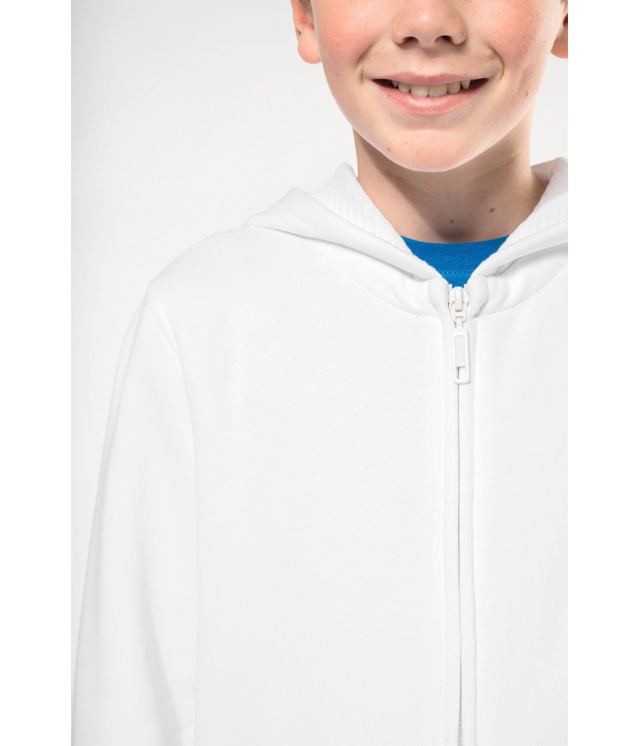 Sweat-shirt capuche zippé enfant