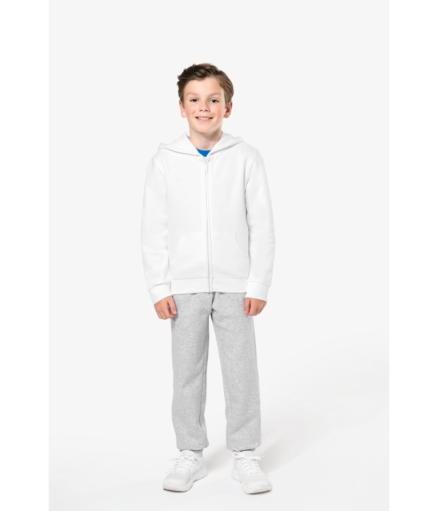 Sweat-shirt capuche zippé enfant