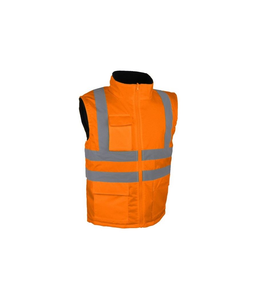 GILET HV ORANGE POLAIRE S-4XL
