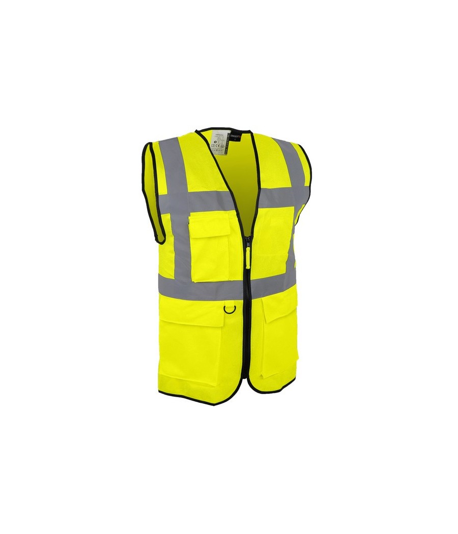 GILET HV JNE MULTIPOCHES S-4XL