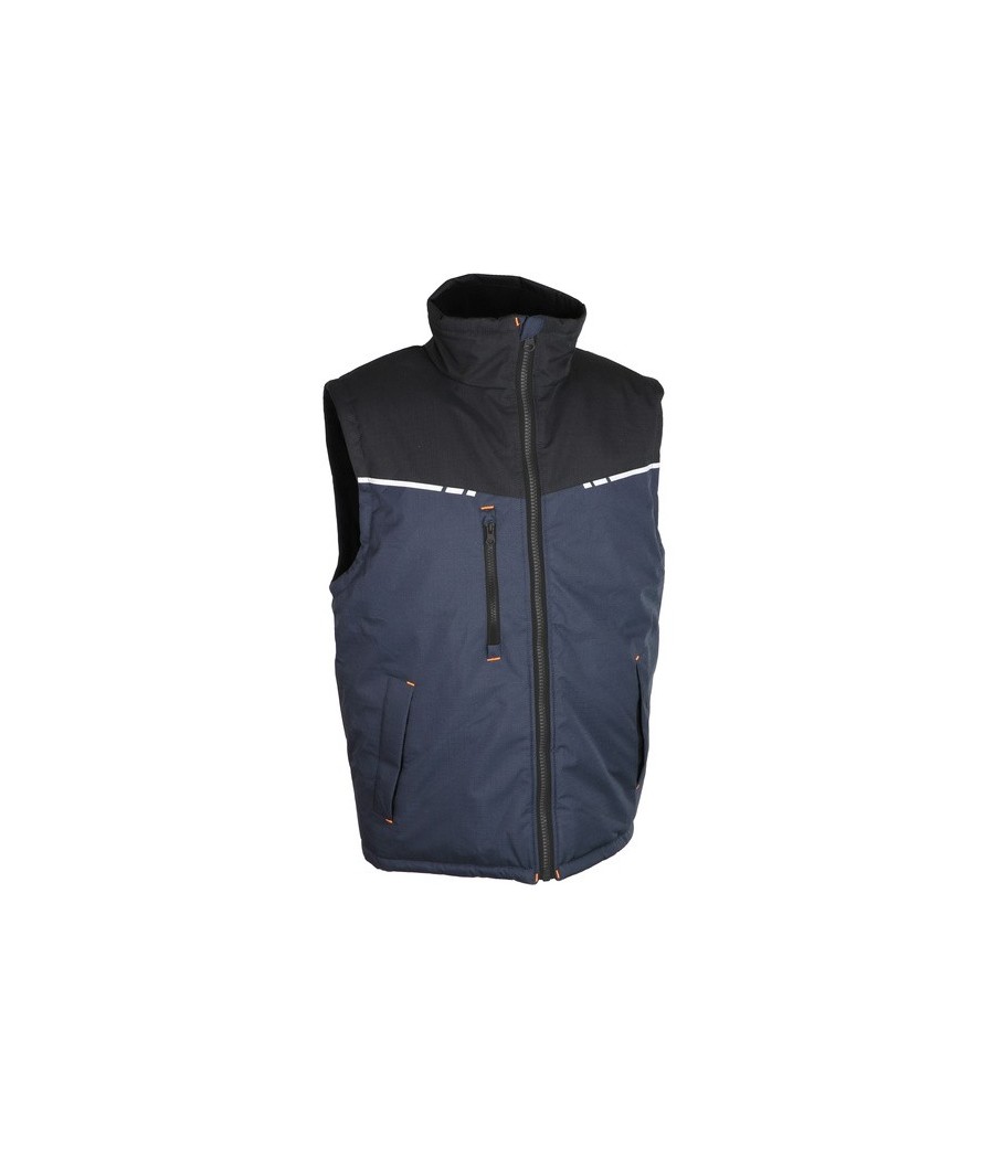 GILET RIPSTOP MARIN/NOIR S-4XL