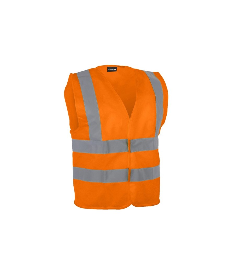 GILET HV ORANGE 4 BANDES S-3XL