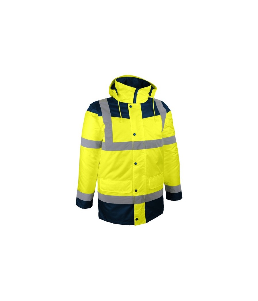 PARKA HV JAUNE ET BLEU S A 4XL
