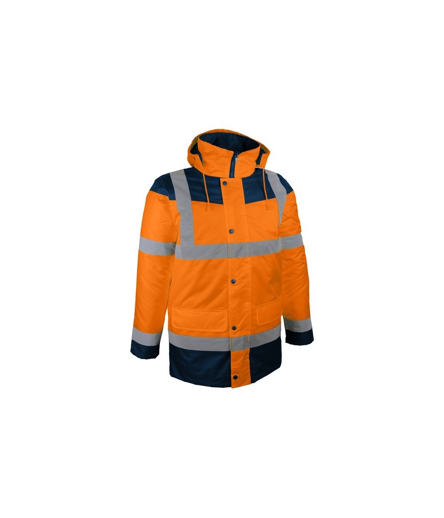 PARKA HV ORANGE & BLEU S A 4XL