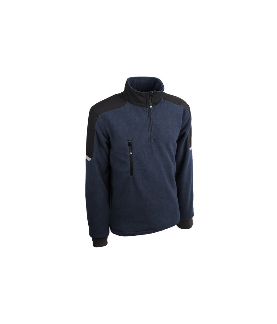 PULL POLAIRE BLEU, T S A 4XL