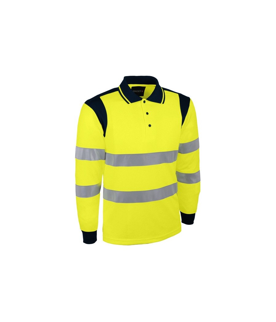 POLO HV JNE MANCHE LONG S-3XL