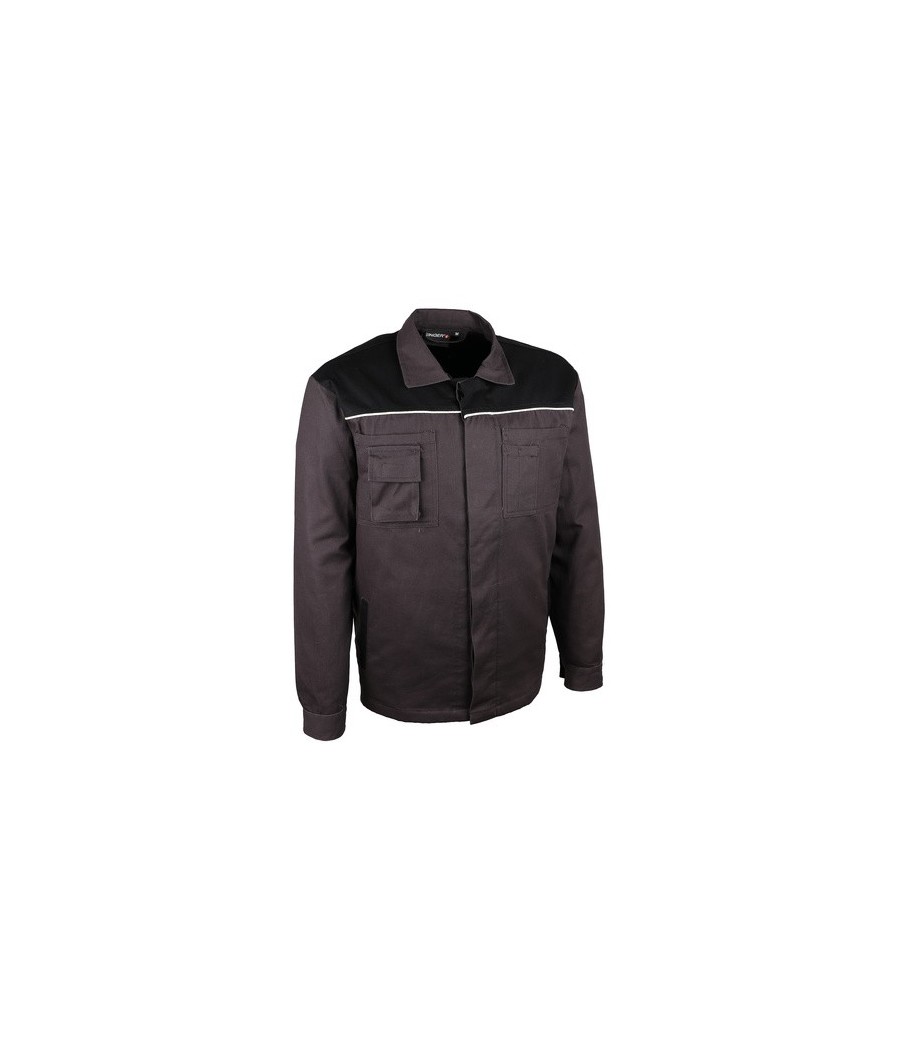 VESTE GRISE 100 % COTON S-4XL