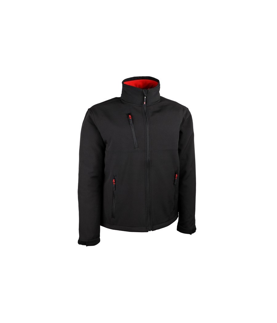 VESTE SOFTSHELL NOIRE S A 4XL