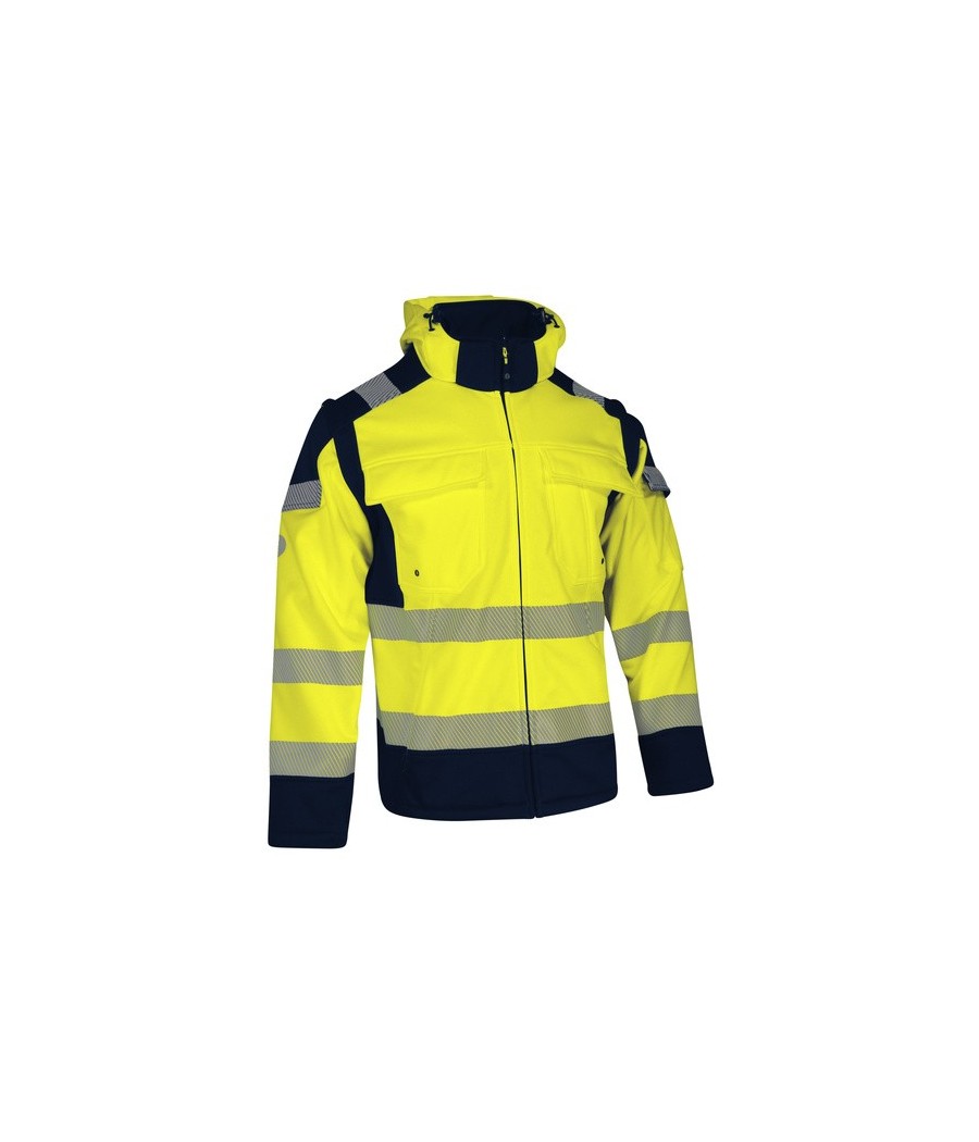 VESTE SOFTSHELL HV JAUNE S-4XL
