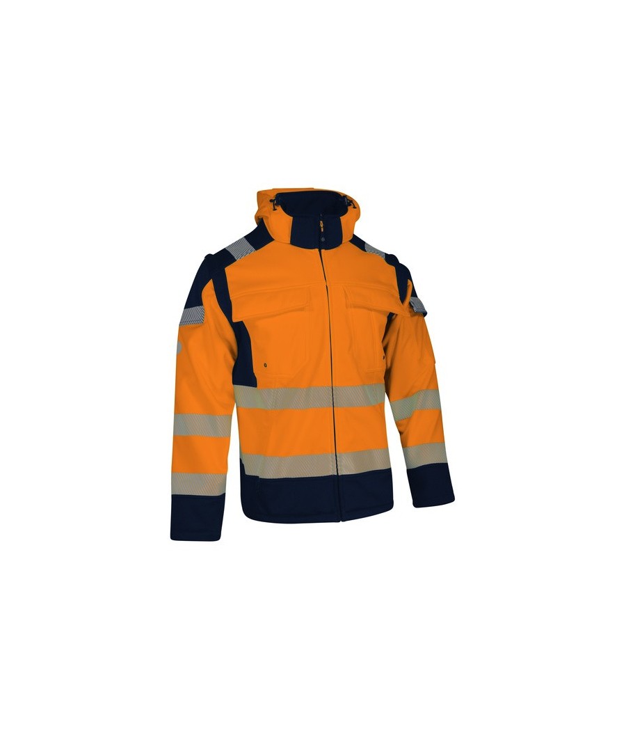 VESTE SOFTSHELL HV ORANG S-4XL