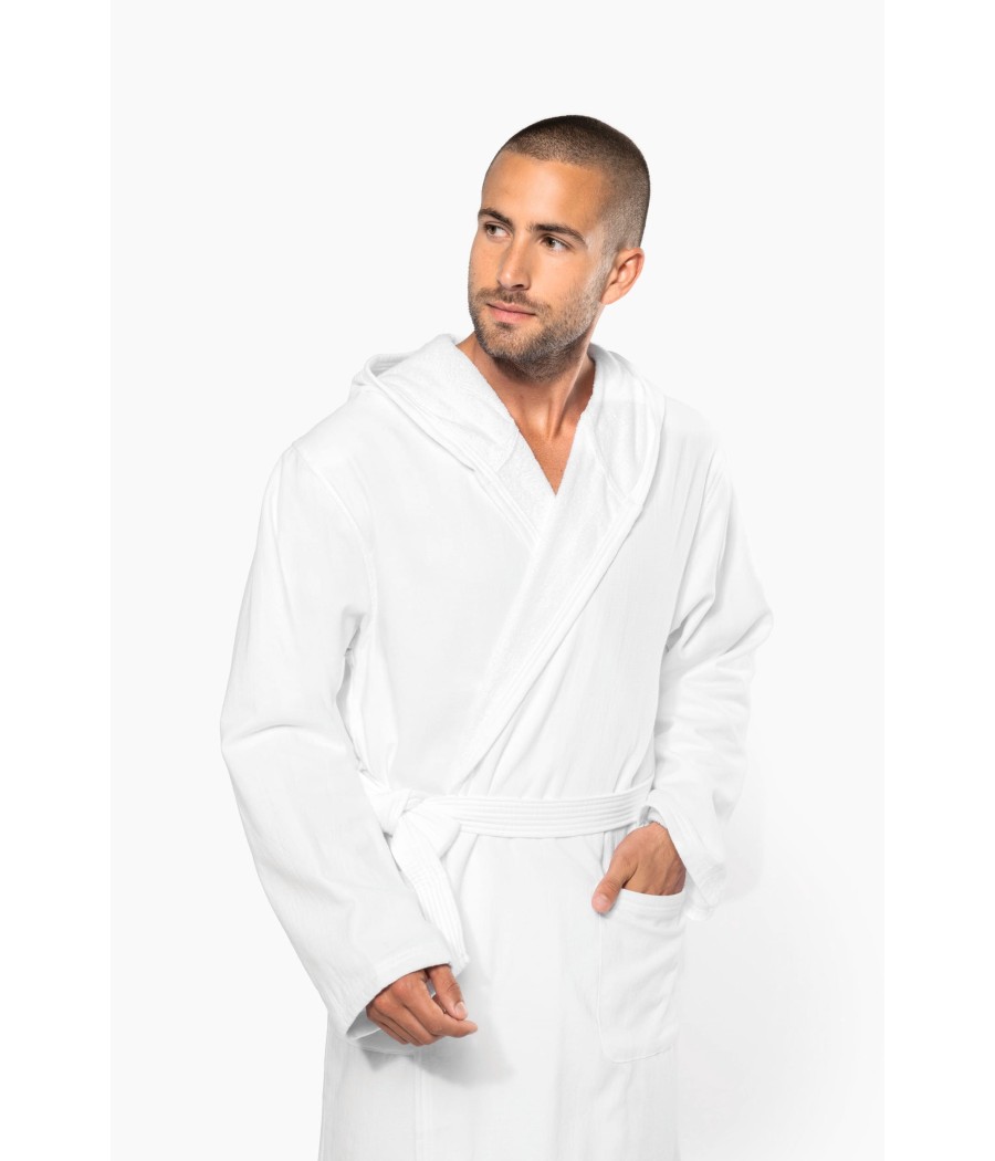 Peignoir de bain à capuche Bio