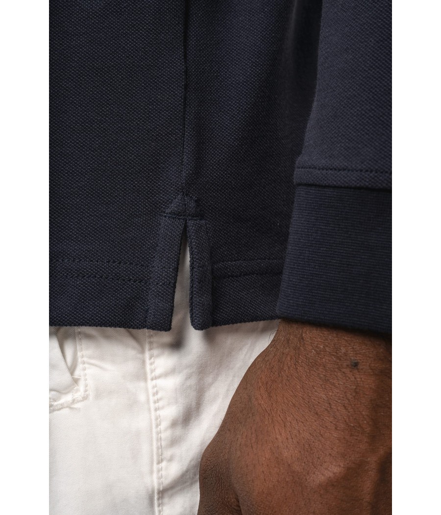 Polo piqué manches longues Bio180 homme