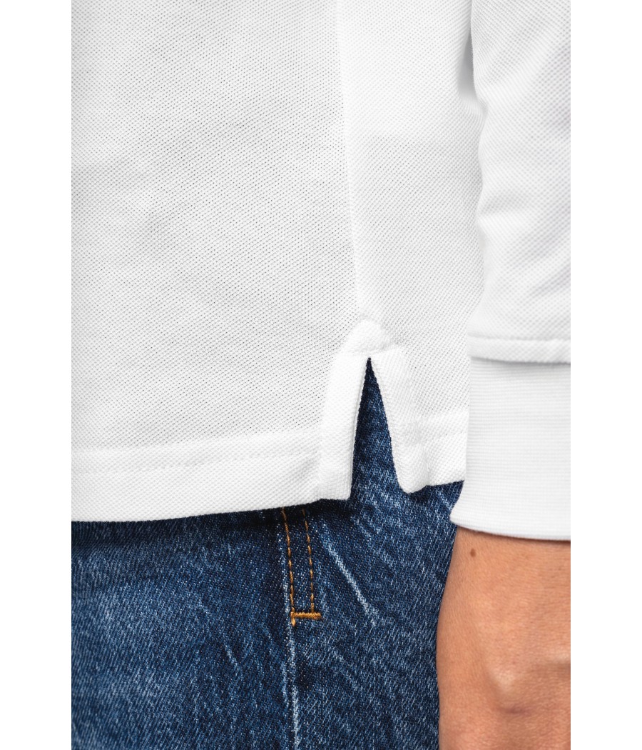 Polo piqué manches longues Bio180 femme