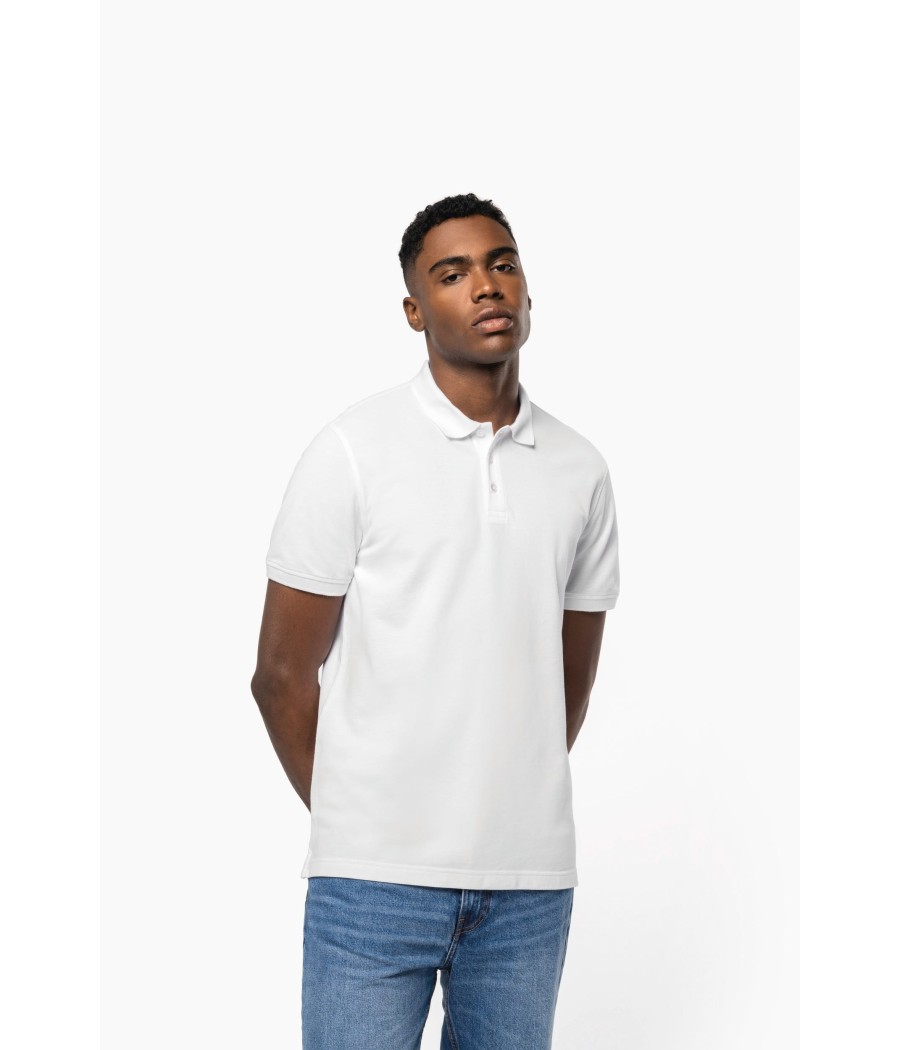 Polo piqué manches courtes homme