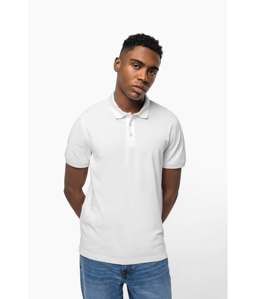 Polo piqué manches courtes homme