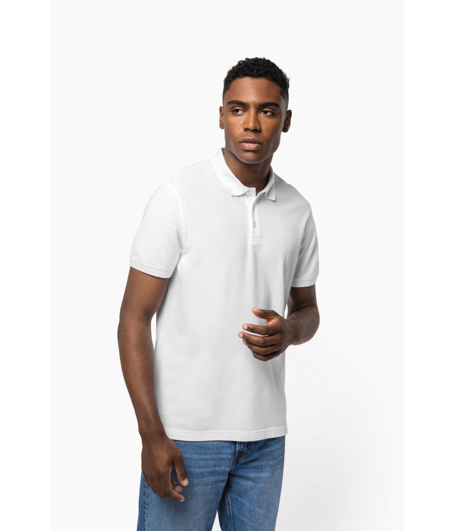 Polo piqué manches courtes homme
