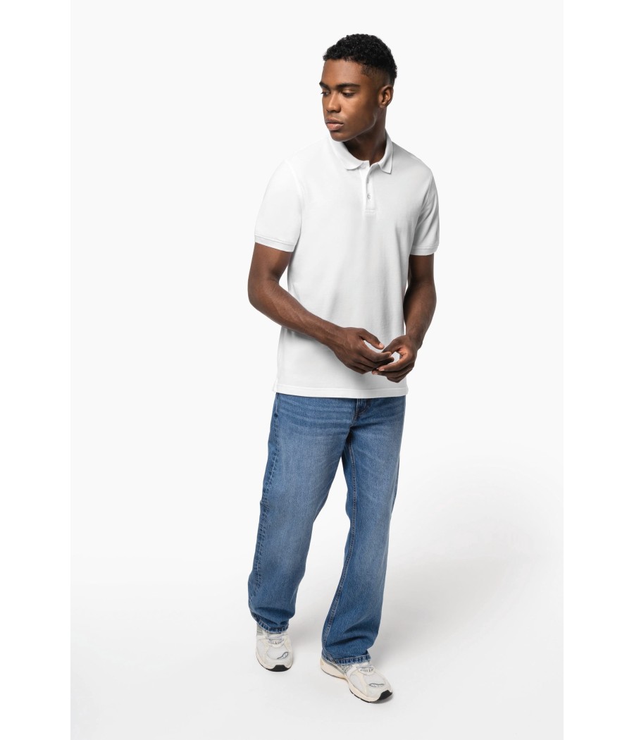 Polo piqué manches courtes homme
